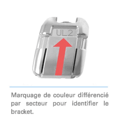 Brackets autoligaturants GENIUS 2 METAL 022 Prémolaire LL4 (34) 10