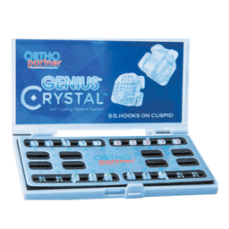Brackets autoligaturants GENIUS CRYSTAL U 5-5 L 3-3 Hks 3 1