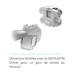 Brackets autoligaturants GENIUS 2 METAL 022 Prémolaire LL4 (34) 8