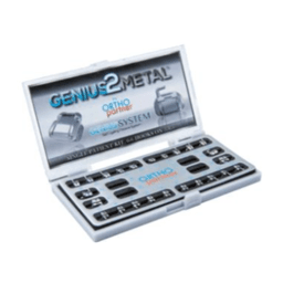 Brackets autoligaturants GENIUS METAL 6 X 6 L Hks 3,4,5 1