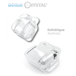 Brackets autoligaturants GENIUS CRYSTAL U 5-5 L 3-3 Hks 3 2