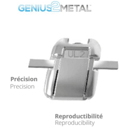 Brackets autoligaturants GENIUS METAL 6 X 6 L Hks 3,4,5 4