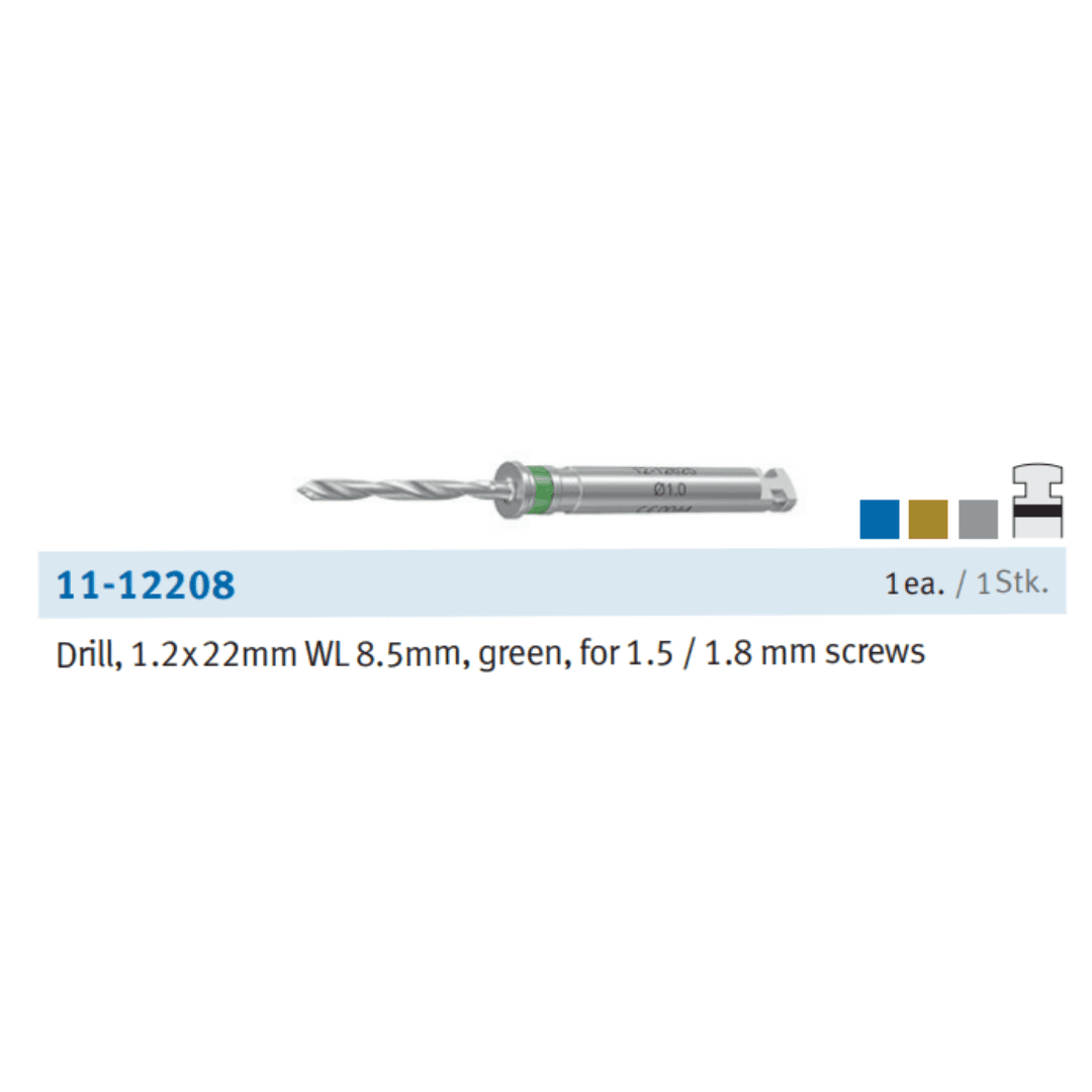 Foret Ø1,2 x 22 mm – vert - 11-12208